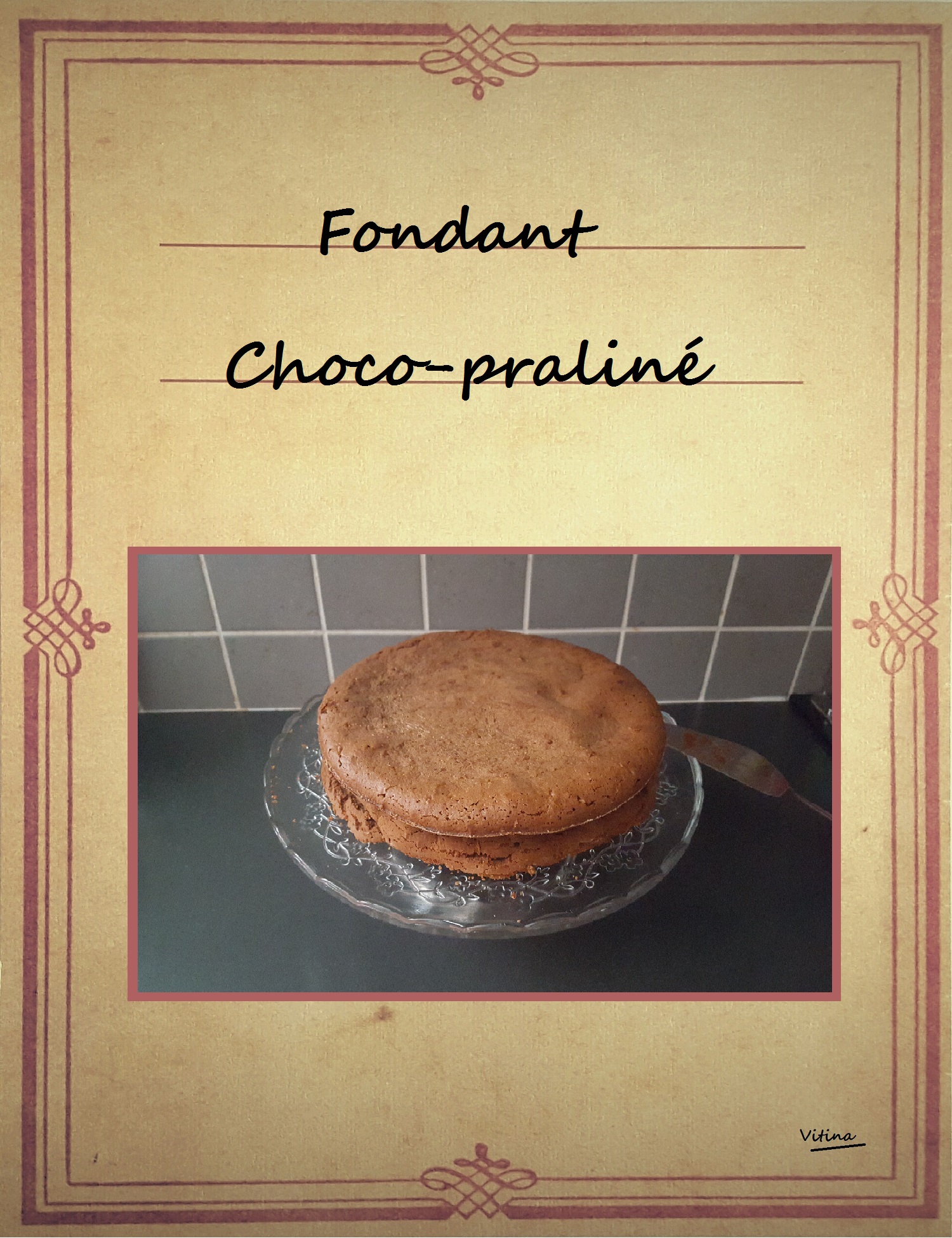 Fondant choco-praliné