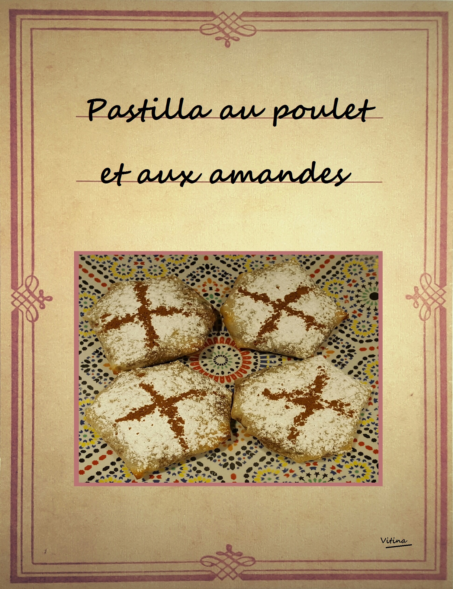 Pastilla poulet et amandes