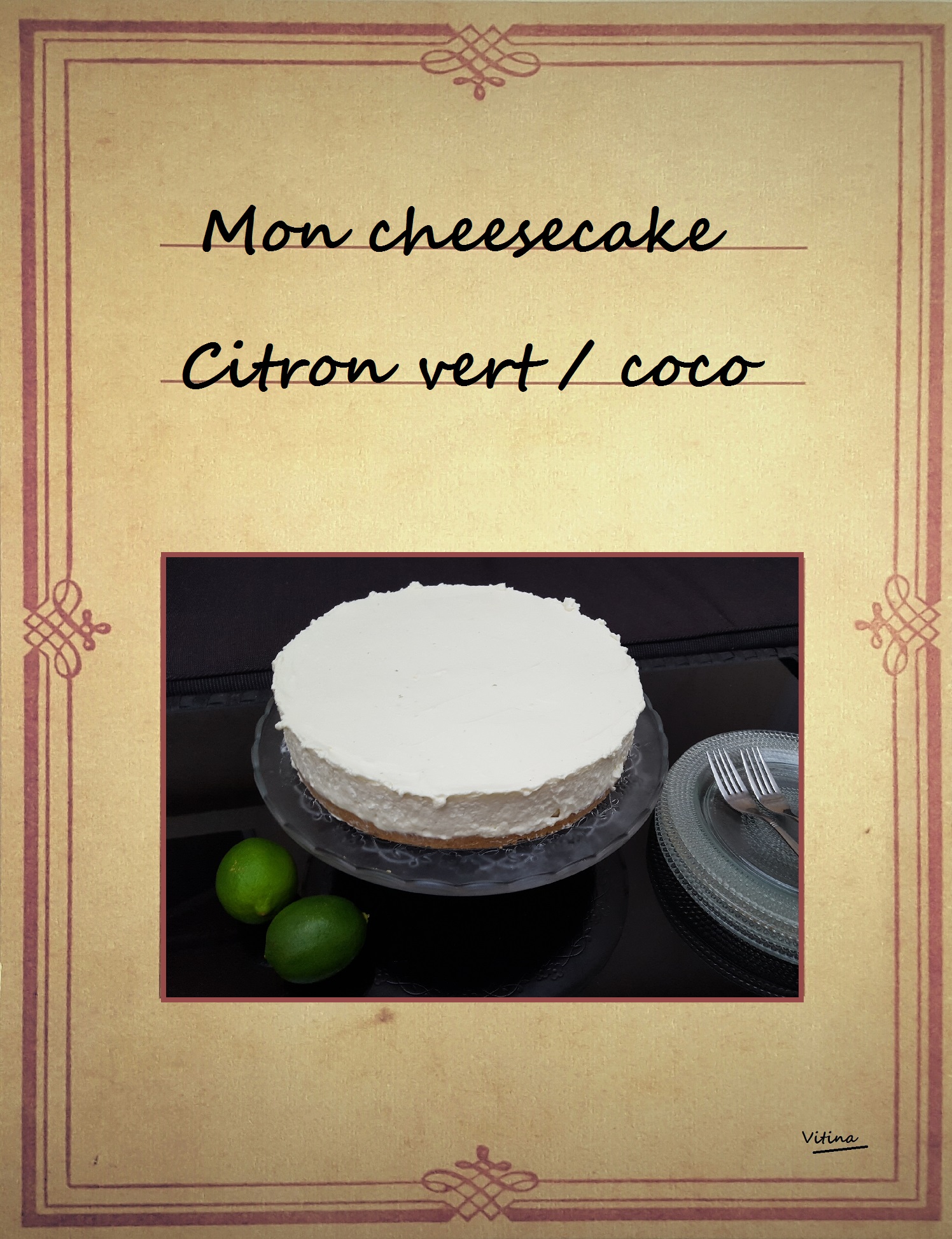 cheesecake citron vert coco