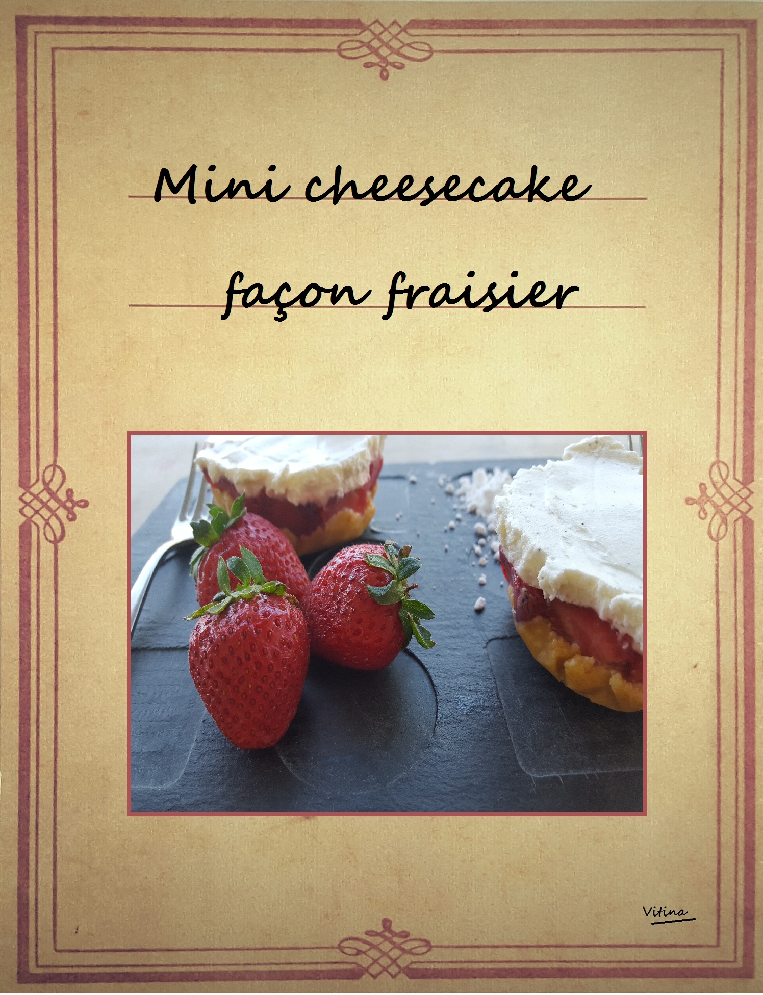 cheesecake façon fraisier