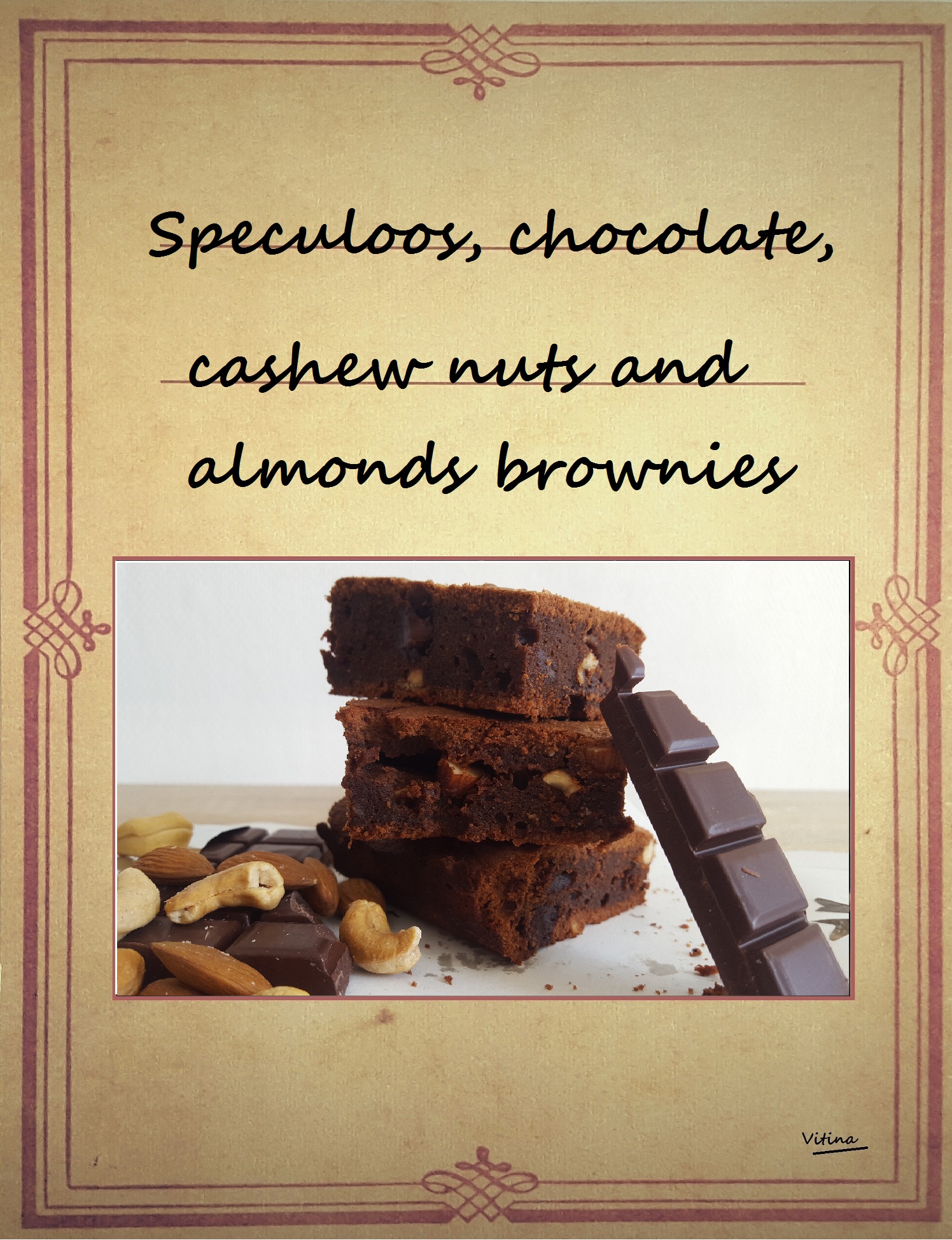 Brownie choco noix et speculoos